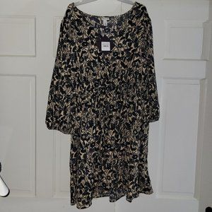 Ava and Viv cream floral print/ gz24e dress 2x